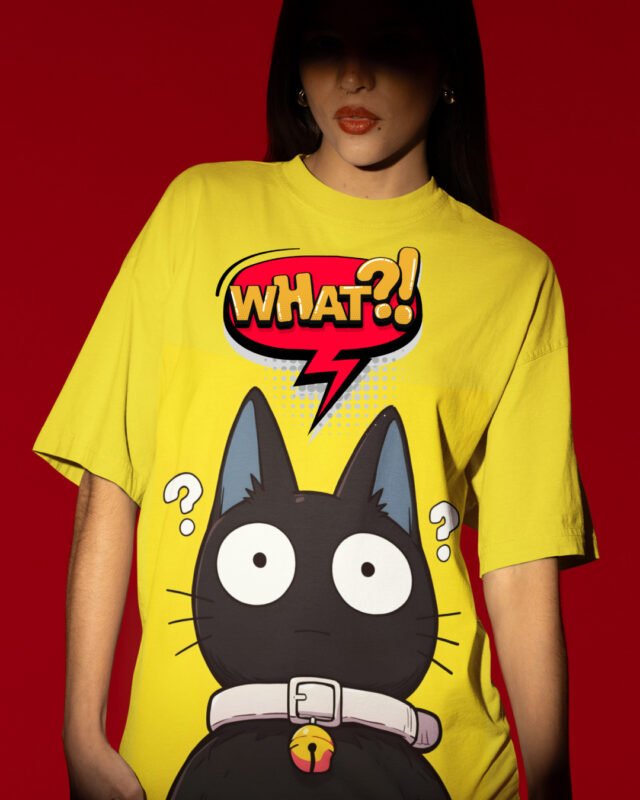 Curious Cat - Oversized Tshirt for Women