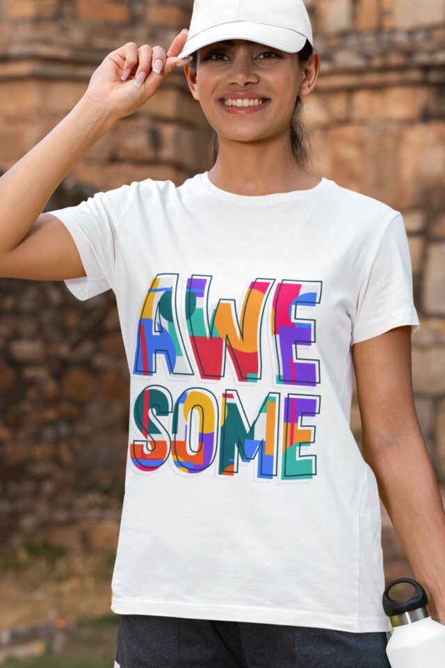 Awesome - White Tshirt for Women